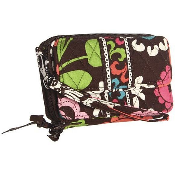 Vera Bradley Handbags - Vera Bradley All in One RFID Crossbody Wristlet Flower Shower Mini 2014